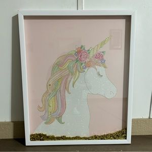 Cute Unicorn picture with movable stars
